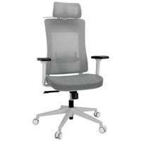 Pisarniški Stol Comfio Wmh, Siva - siva, Basics, umetna masa/tekstil (66/120/60cm) - MID.YOU