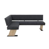 ECKBANK LYON REB - Anthrazit/Eiche Artisan, MODERN, Holzwerkstoff/Textil (210/87cm) - P & B