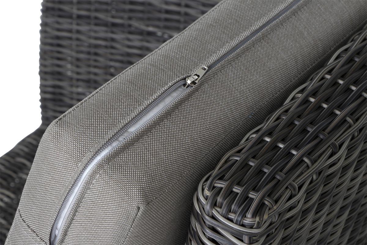 Loungegarnitur Corido 4-tlg. Grau - Grau, Basics, Keramik/Kunststoff (219/88/219cm) - Siena Garden