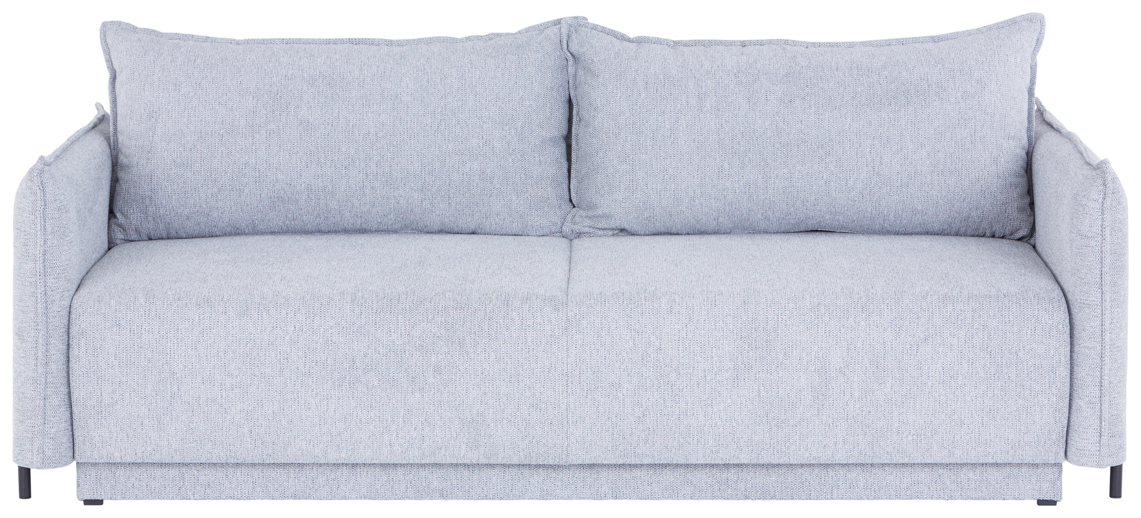 Zofa S Posteljno Funkcijo Gulia, Siva - črna/svetlo siva, Moderno, kovina/tekstil (217/75-95/112cm) - Mömax