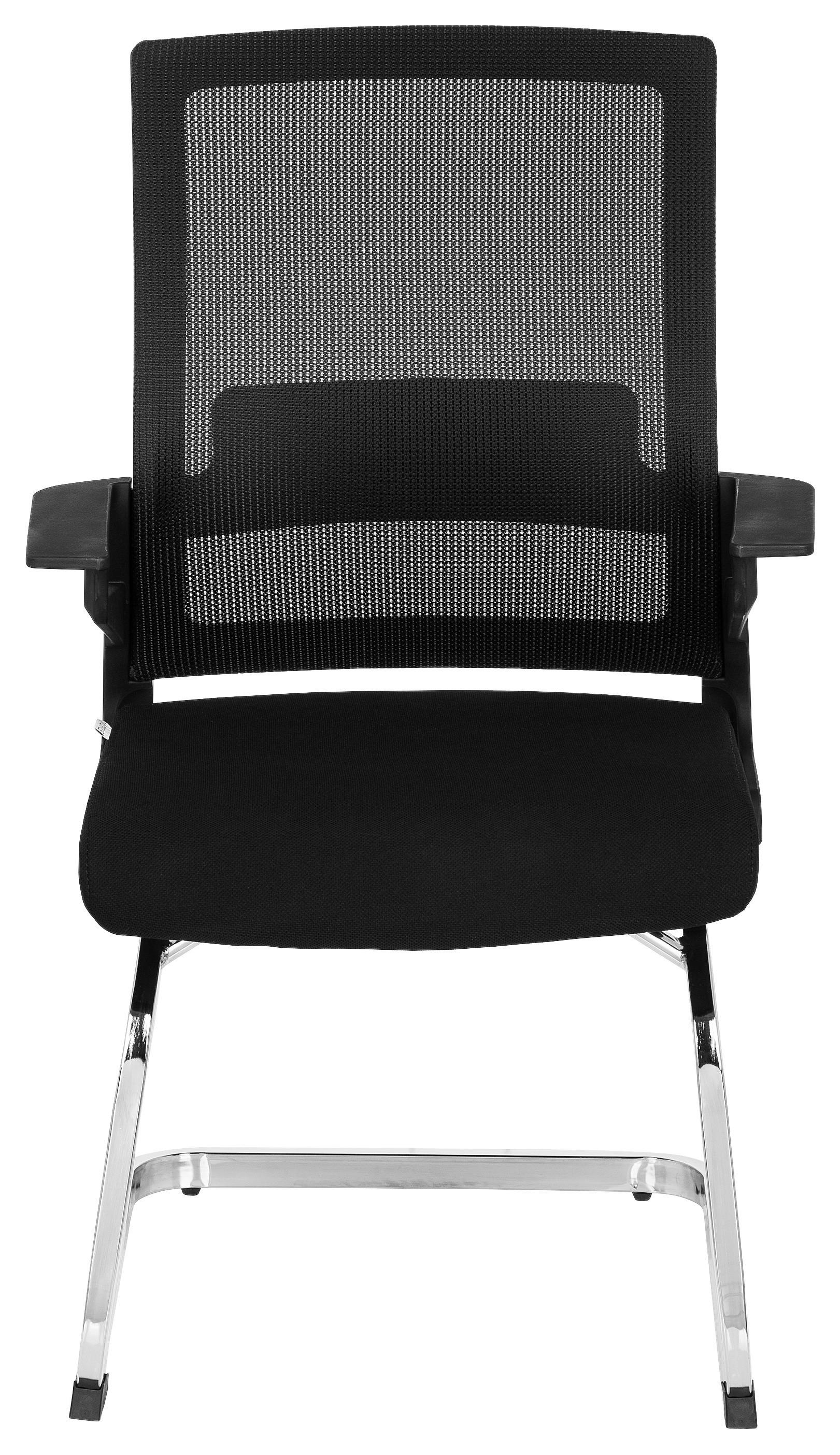Konferenčni Stol Inventor V, Črna - barve kroma/črna, Moderno, kovina/umetna masa (59/95/54cm) - MID.YOU