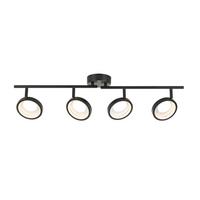 LAMPA REFLEKTOROWA LED GRANADA *SBN* - czarny/kolor aluminiowy, Basics, tworzywo sztuczne/metal (83/12/19cm) - Novel