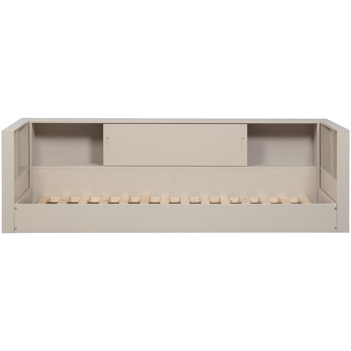 Bodenbett Carter Grau ca. 90x200 cm - Grau, Basics, Holz (90/200cm) - MID.YOU
