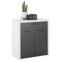 Kommode Modica in Anthrazit/Weiß - Anthrazit/Weiß, MODERN, Holzwerkstoff/Kunststoff (82/88/38cm) - Mömax