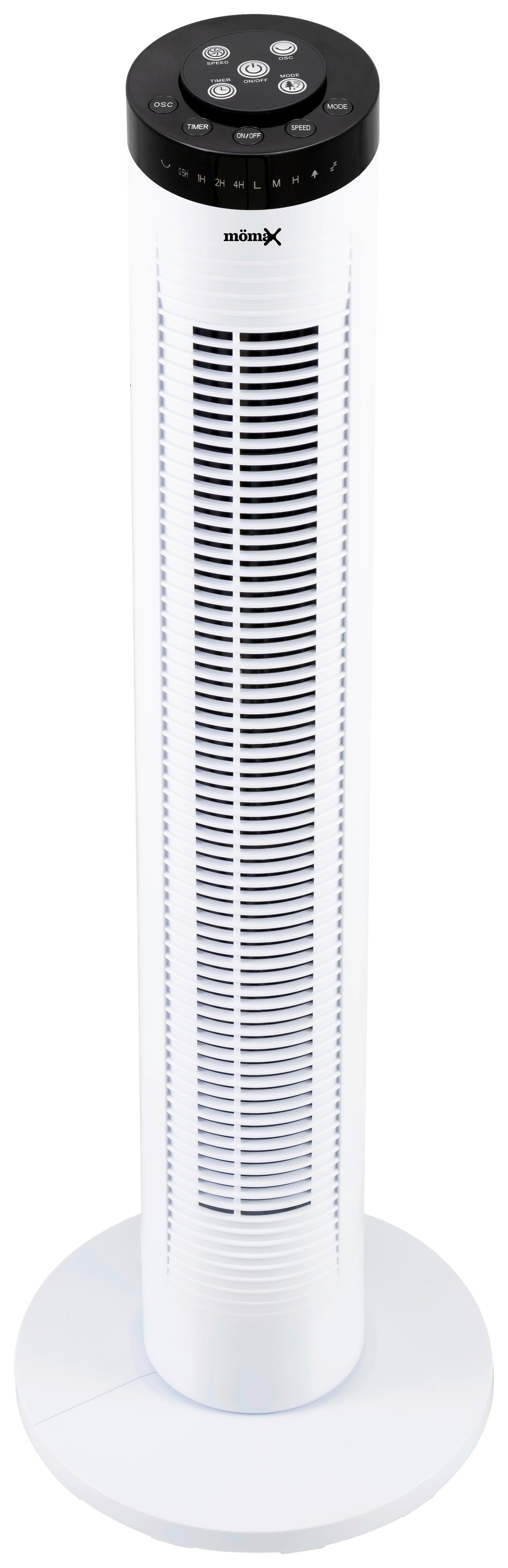 Standventilator Nani Weiss/Schwarz max. 45 Watt - Weiss/Schwarz, Konventionell, Kunststoff (27/81cm) - Mömax