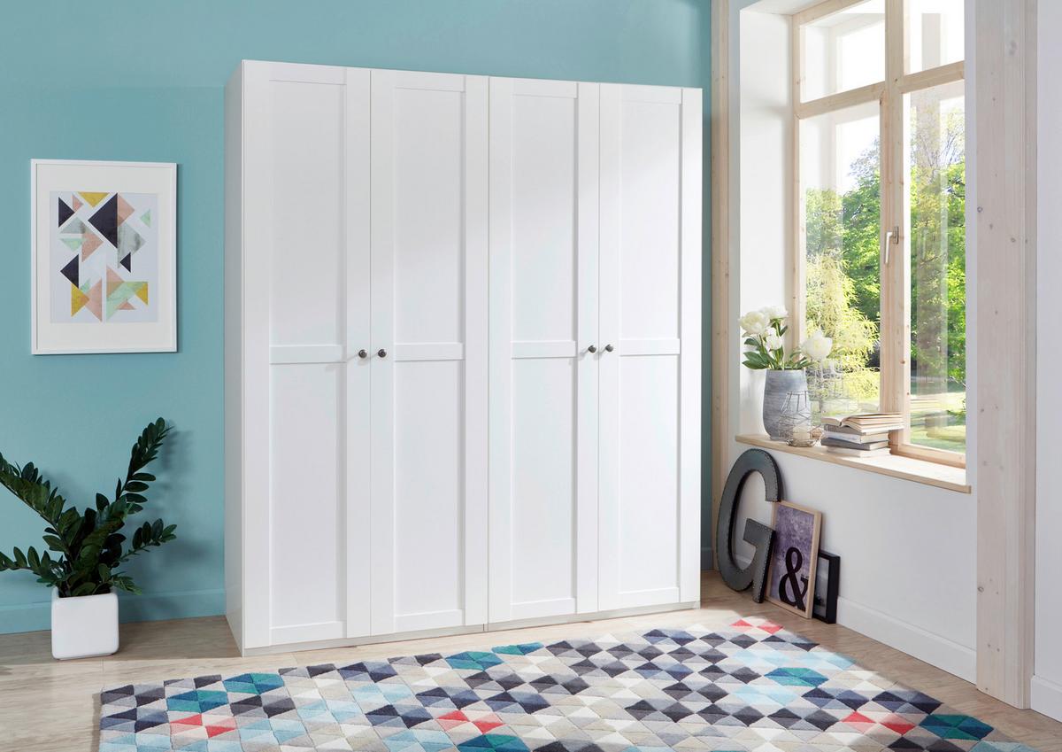 Ormar S Klasičnim Vratima New York B - bijela, Konvencionalno, drvni materijal/metal (180/236/58cm) - Modern Living