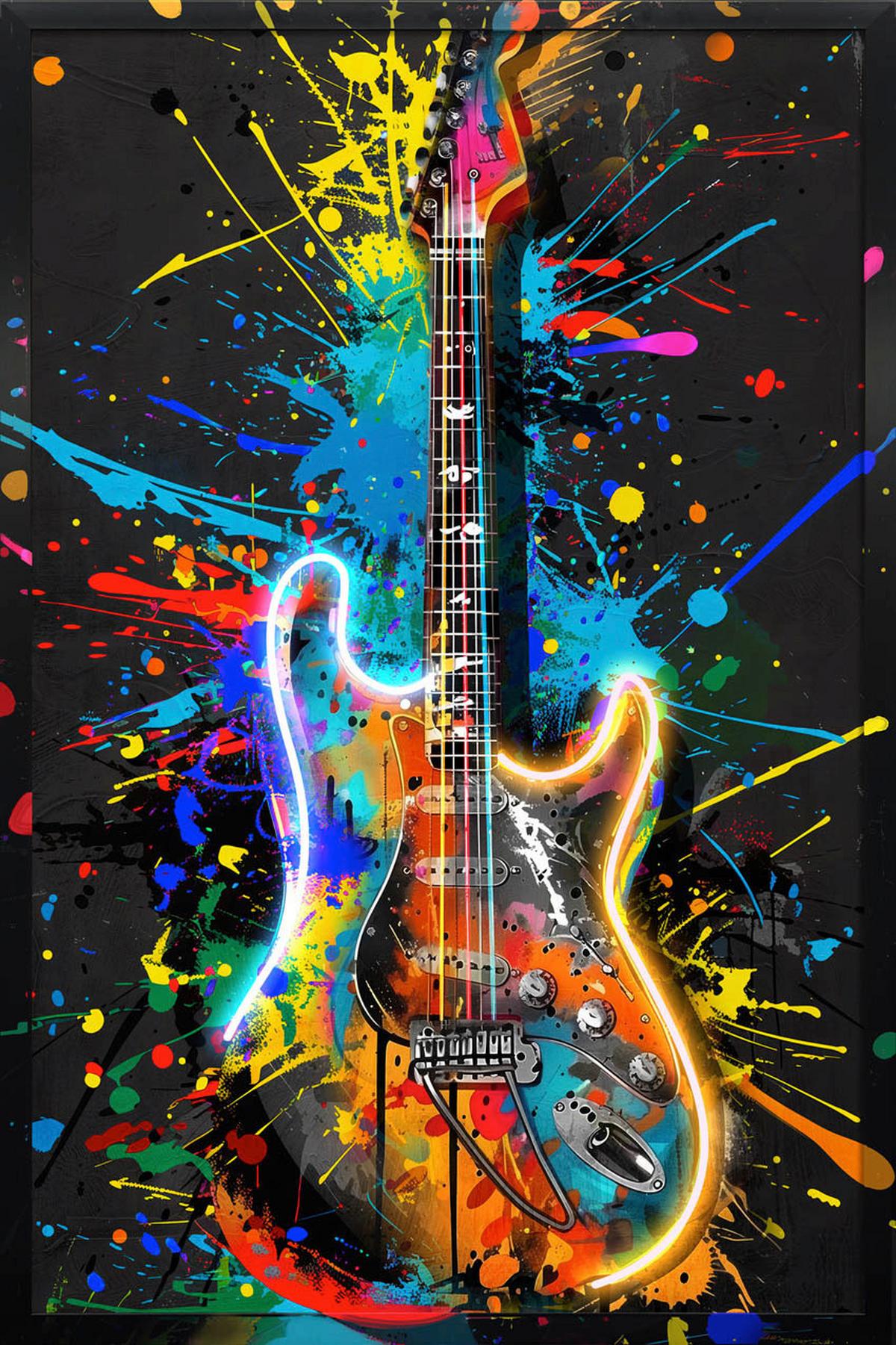 Led-es Olajfestmény Kb. 60/90cm - többszínű, Trend, műanyag/faalapú anyag (63/93/4cm)