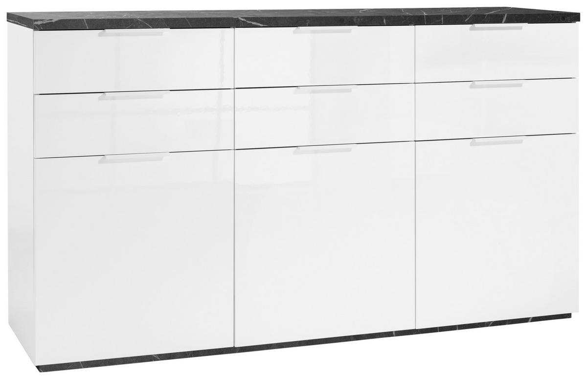 Sideboard Mundi in Anthrazit/Weiß - Anthrazit/Weiß, MODERN, Holzwerkstoff (180/102/50cm) - Premium Living