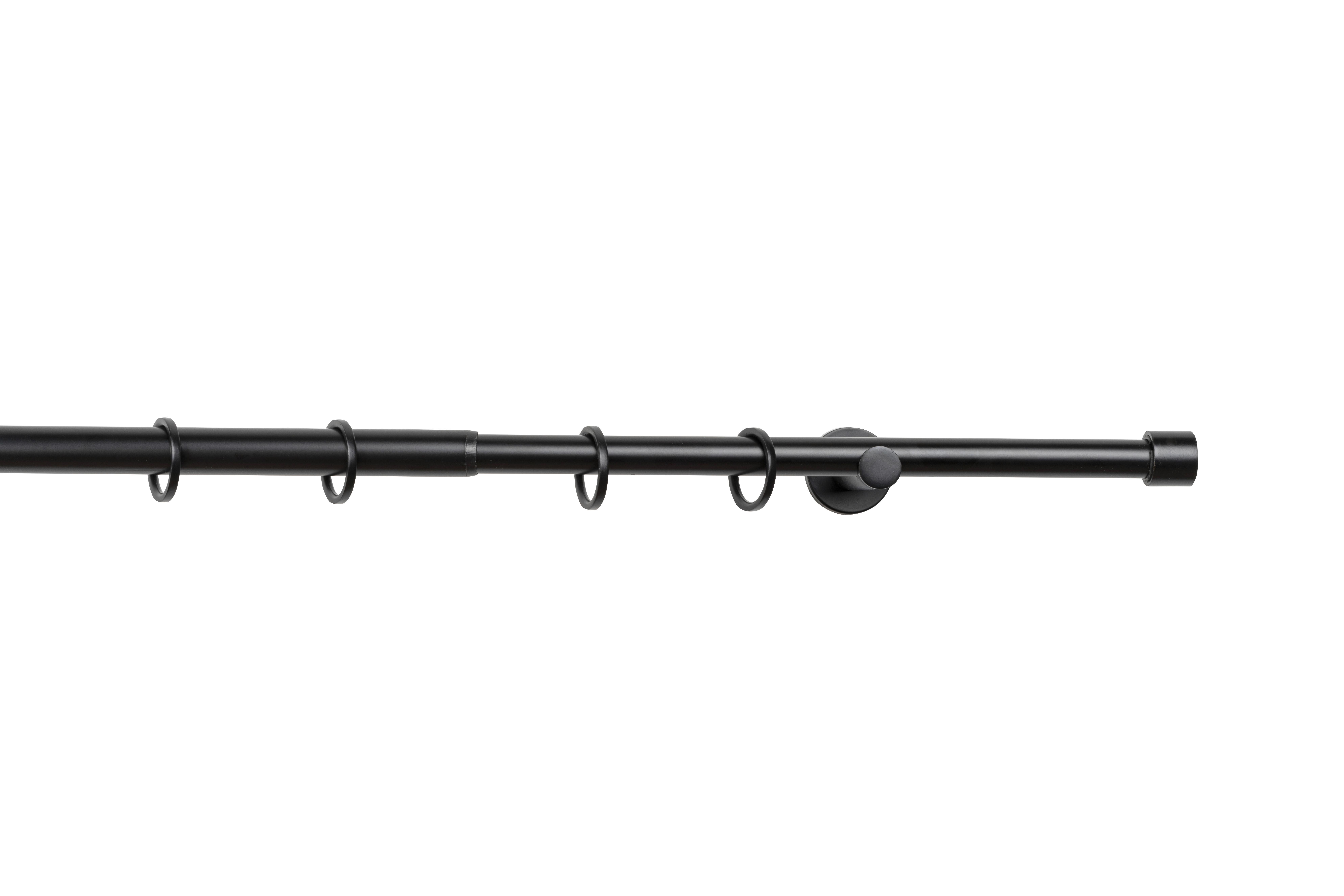DRĄŻEK OKRĄGŁY - ZESTAW 68020-005 COSY - czarny, Basics, metal (160-280cm) - Homeware