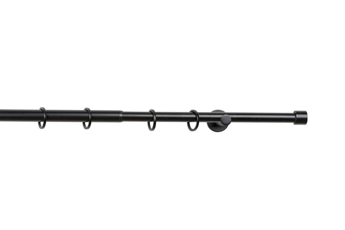 DRĄŻEK OKRĄGŁY - ZESTAW 68020-005 COSY - czarny, Basics, metal (160-280cm) - Homeware
