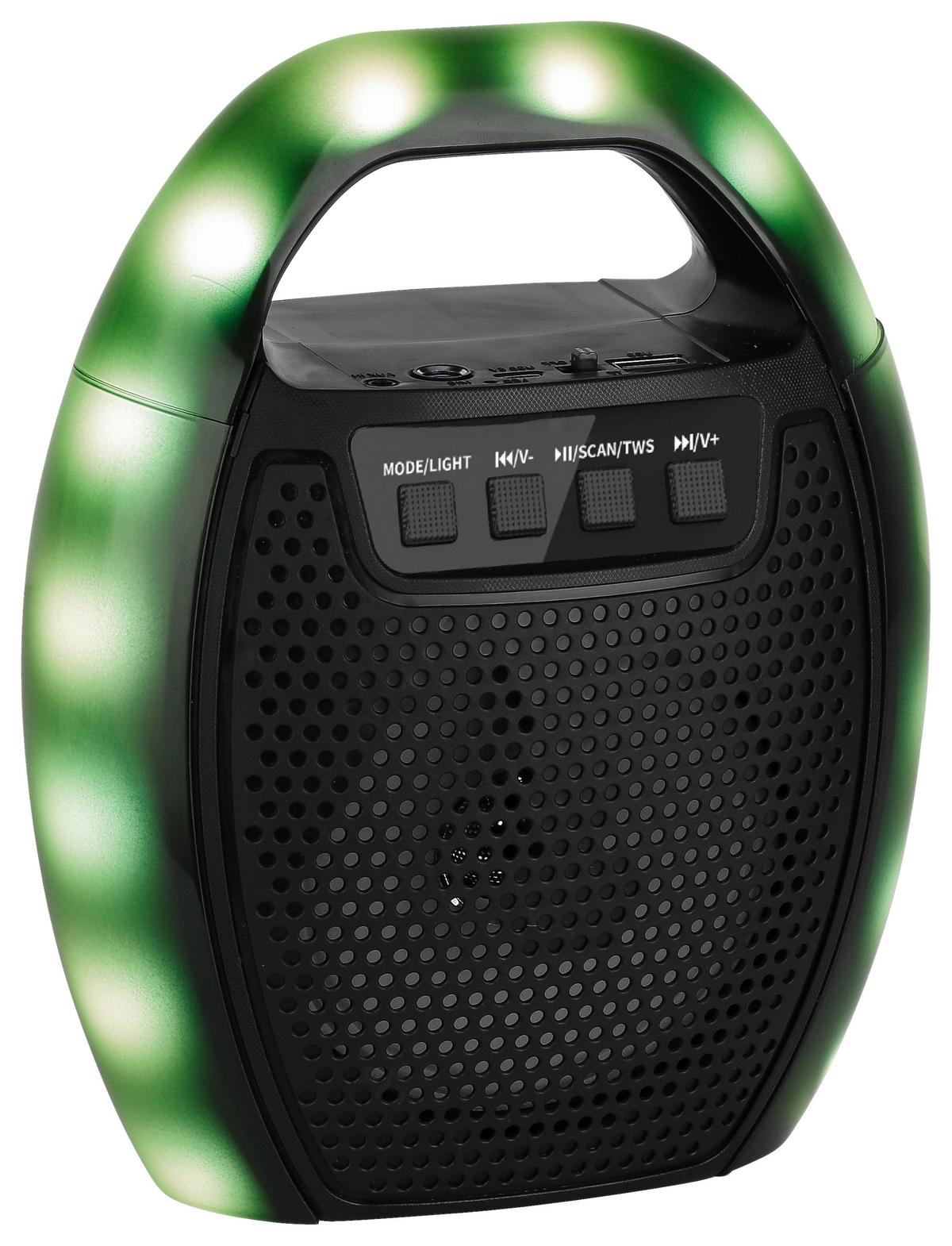 Rádió Levin - fekete/többszínű, Modern, műanyag (16,5/9,5/21cm) - Premium Living