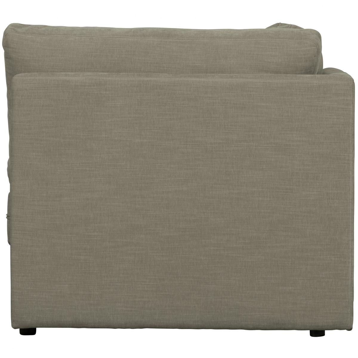 Sofaelement Family Grau B: 96cm - Schwarz/Grau, Design, Kunststoff/Textil (96/85/96cm) - Livetastic