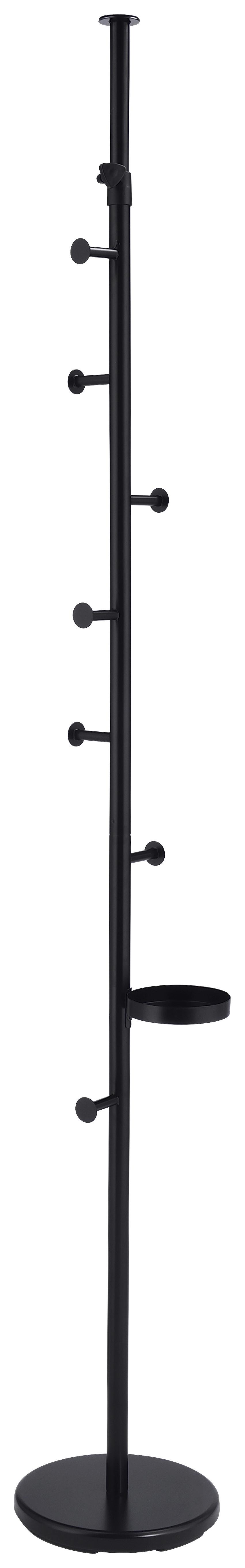 Ruhaállvány Scopo - fekete, Modern, fém (30/200-260/30cm) - Mömax