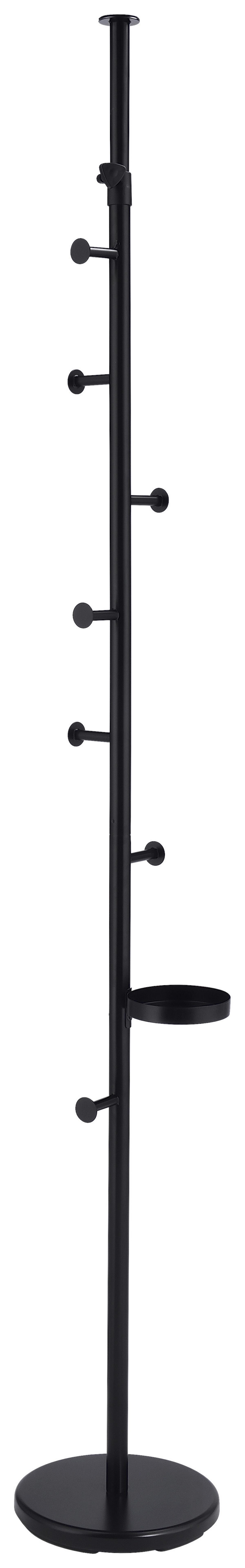 Kleiderständer Scopo Schwarz - Schwarz, MODERN, Metall (30/200-260/30cm) - Mömax