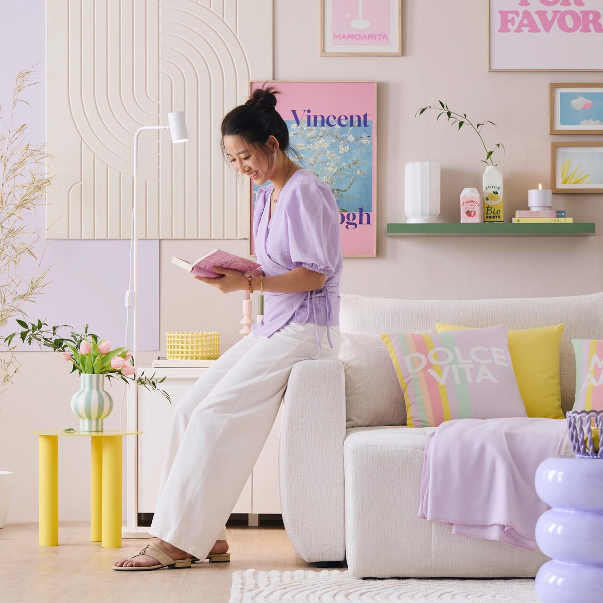 Zierkissen Poppy Gelb ca. 45x45cm - Gelb, Konventionell (45/45cm) - Mömax