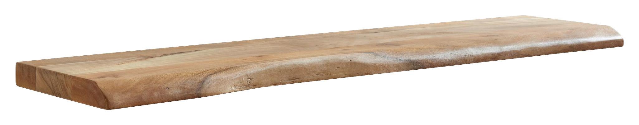 Stenski Regal Wohnling - barve akacije, Moderno, les (120/4/26cm) - MID.YOU