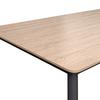 UTEBORD JANNIS - antracit/naturfärgad, Modern, metall/sten (200/100/75cm)