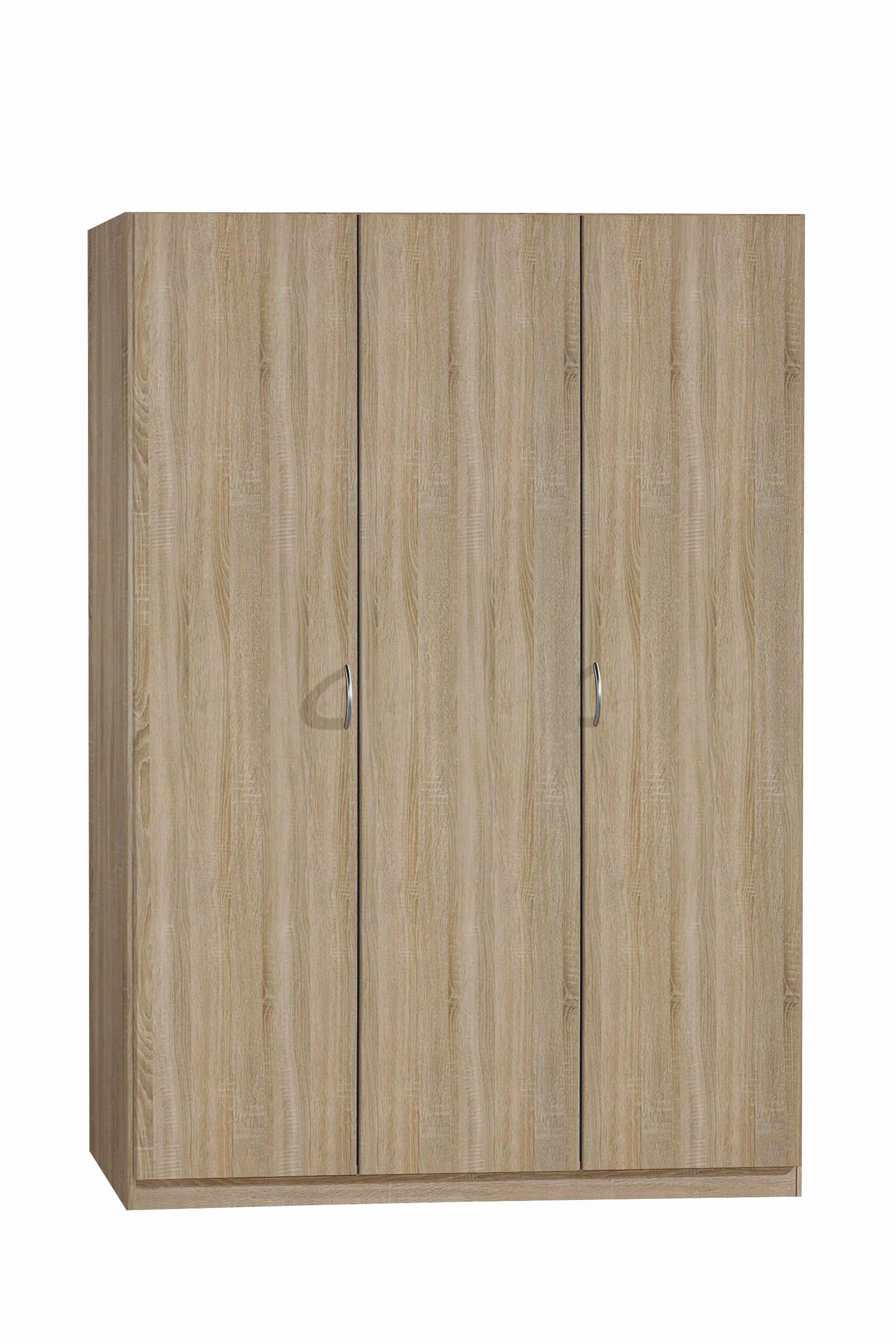 Omara S Klasičnimi Vrati Case, Barva Hrasta - srebrne barve/hrast sonoma, Basics, umetna masa/leseni material (136/197/54cm) - Boxxx
