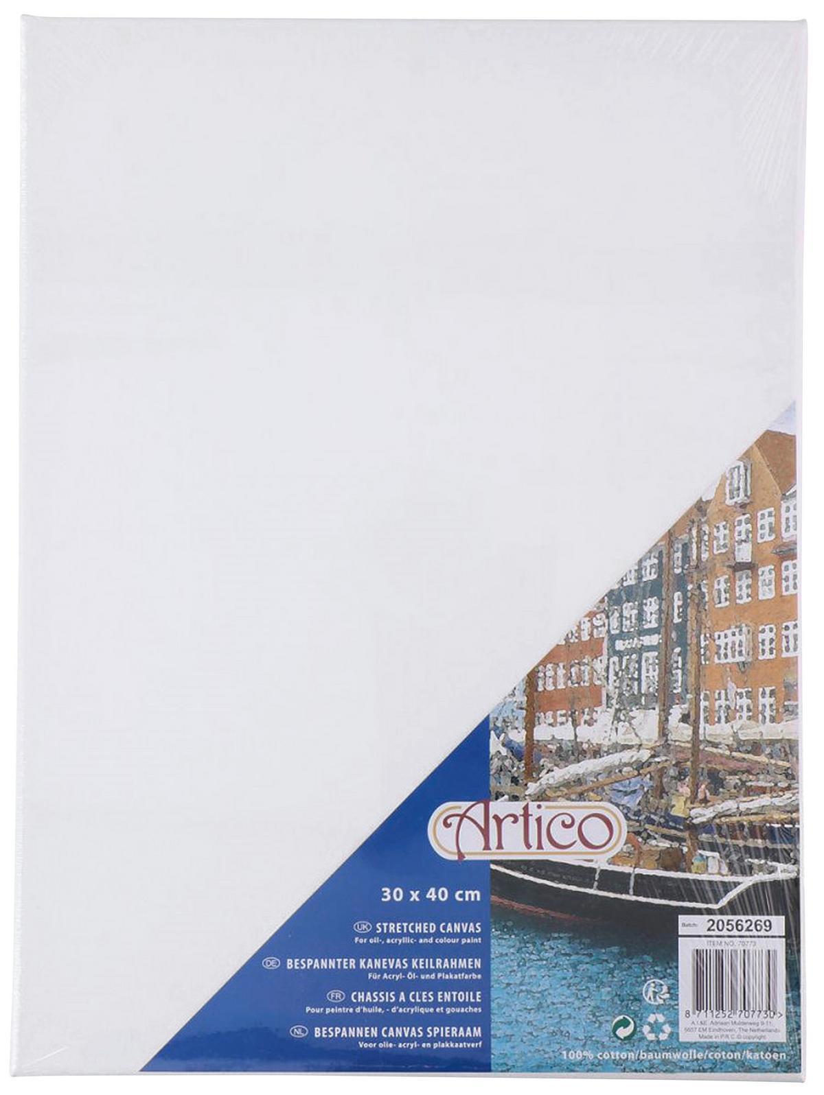 Festővászon Artico Kb. 30/40cm - fehér, textil/fa (30/40cm)