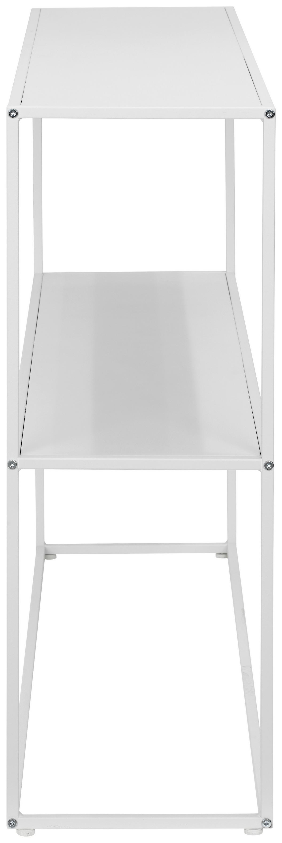 STÓŁ KONSOLA BREDA - biały, Modern, metal (100/79/29cm) - PBJ