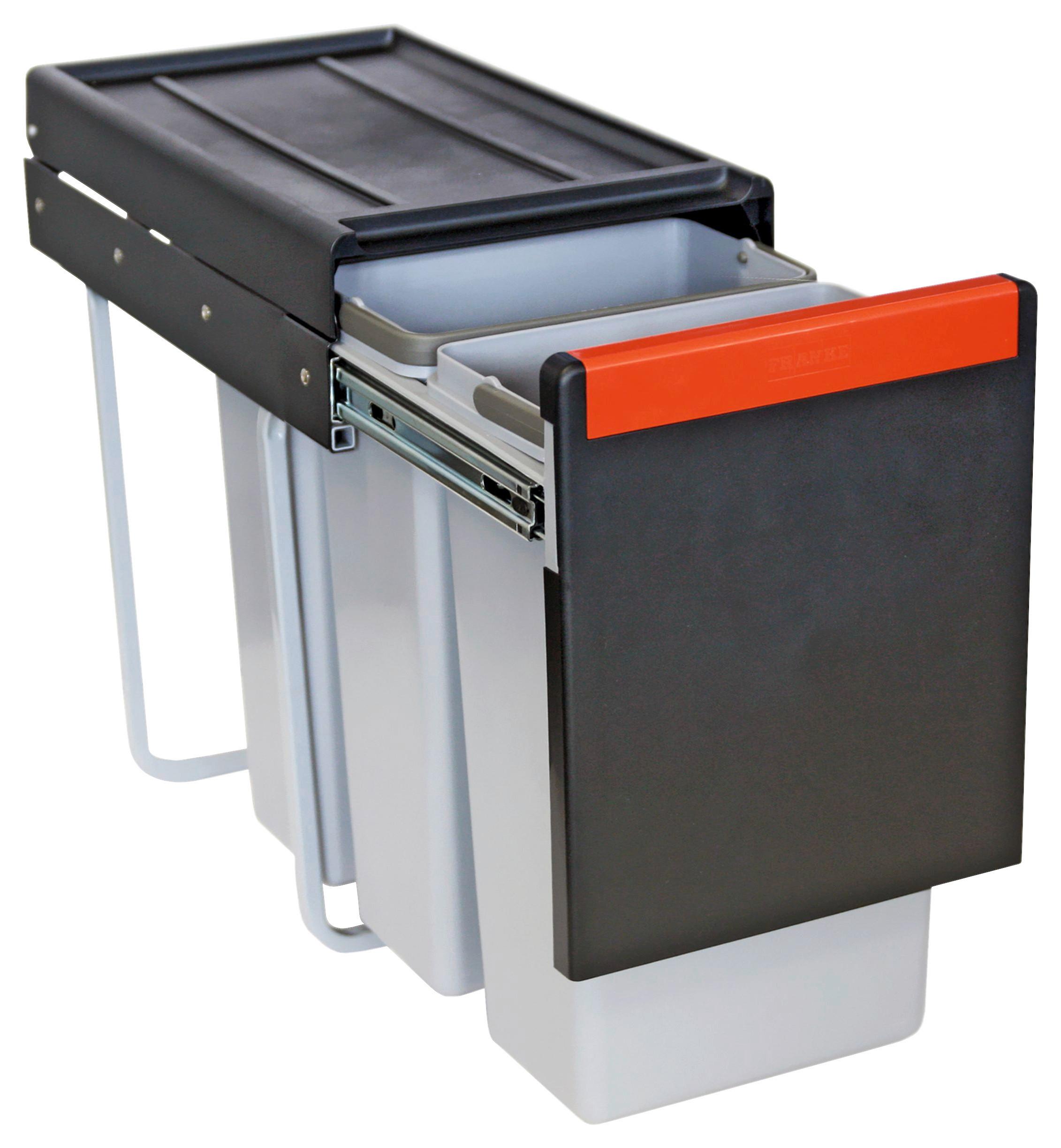 SORTOWNIK ODPADÓW DO ZABUDOWY 1340039555  -TOP- - czarny/szary, Basics, tworzywo sztuczne (25,3/43,3/46,7cm) - Franke