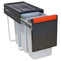 SORTOWNIK ODPADÓW DO ZABUDOWY 1340039555  -TOP- - czarny/szary, Basics, tworzywo sztuczne (25,3/43,3/46,7cm) - Franke