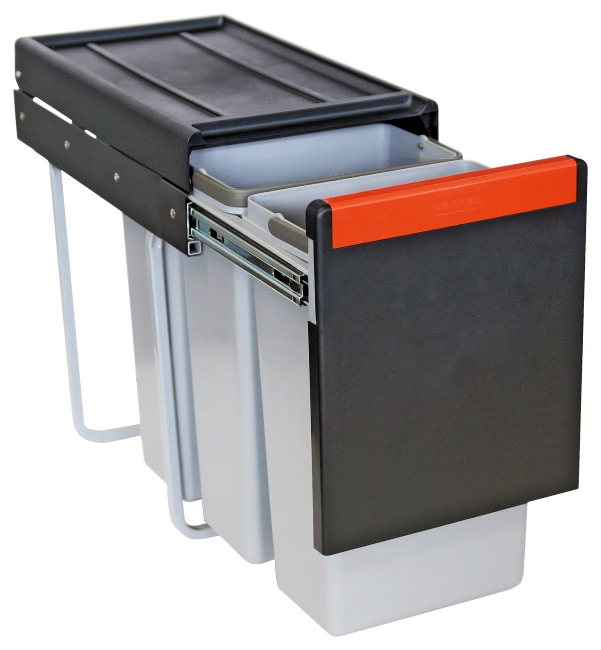 SORTOWNIK ODPADÓW DO ZABUDOWY 1340039555  -TOP- - czarny/szary, Basics, tworzywo sztuczne (25,3/43,3/46,7cm) - Franke