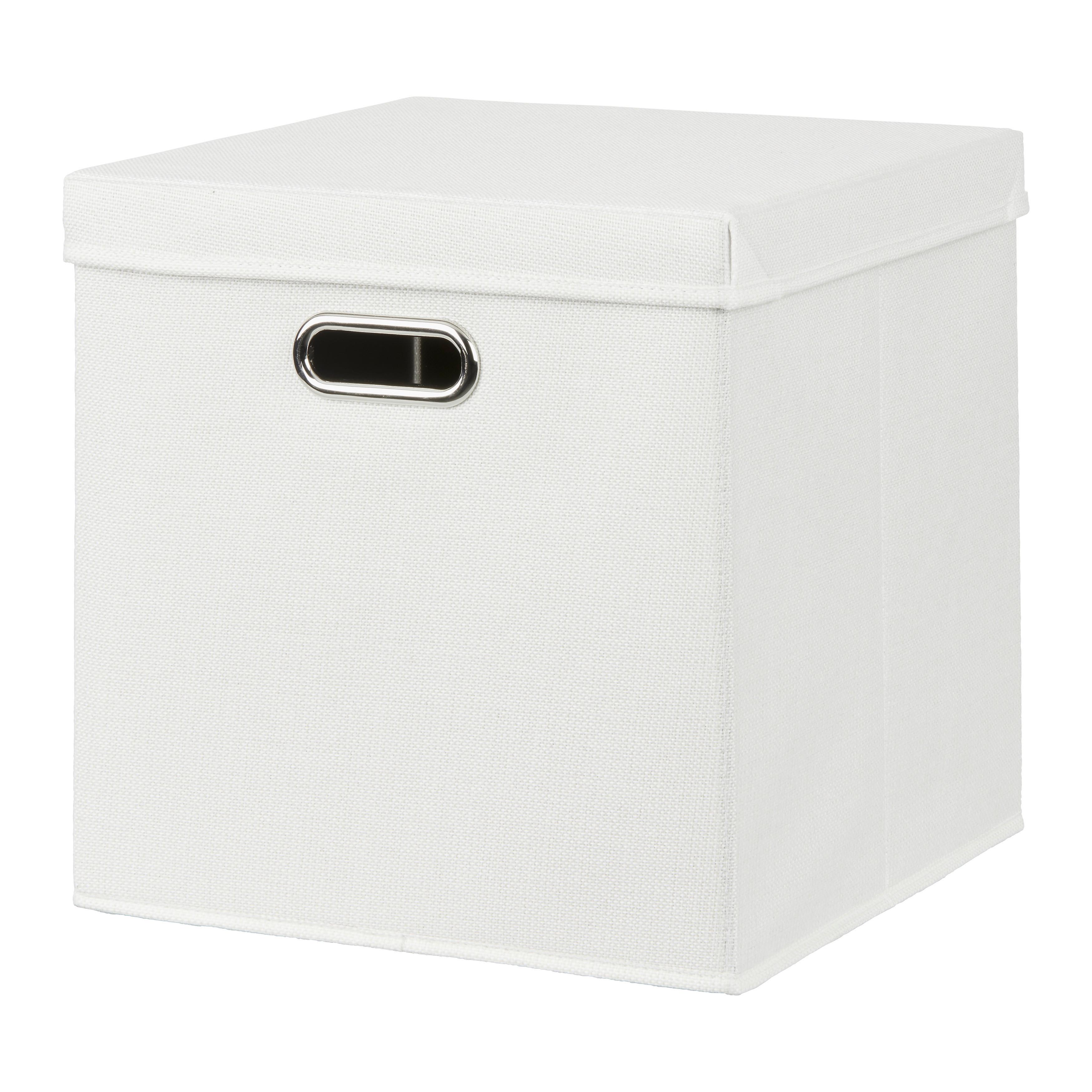 Faltbox Bobby Weiß - Weiß, MODERN, Karton/Textil (33/33/33cm) - Mömax