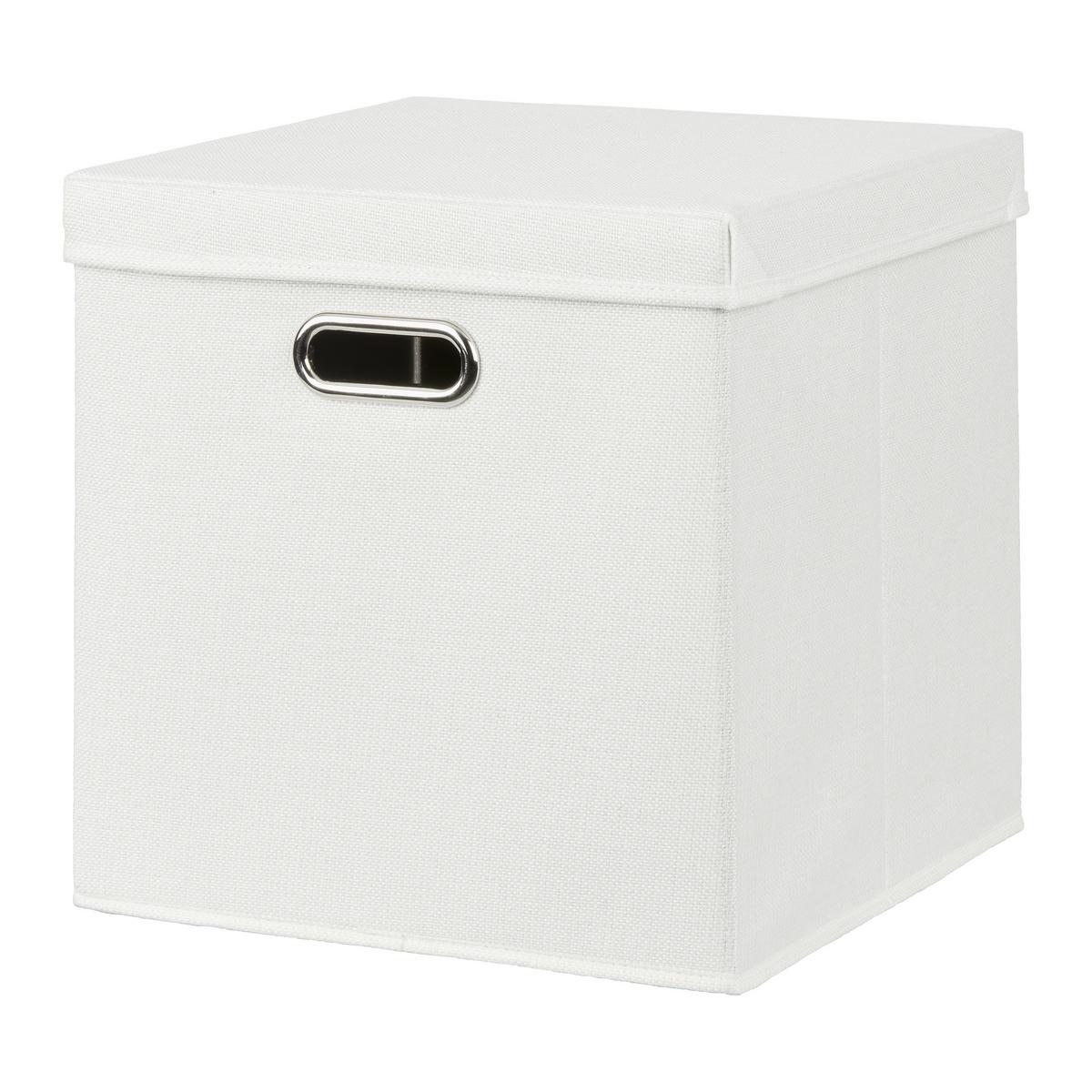 Zložljiv Zaboj Bobby -Ext- -Akt- -Top- - bela, Moderno, karton/tekstil (33/33/33cm) - Mömax
