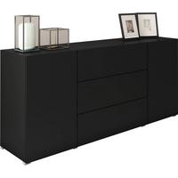 Sideboard Berlin 150 Schwarz ca. 150x68x38,5cm - Schwarz/Grau, Design, Holzwerkstoff/Kunststoff (150/68/38,5cm) - P & B