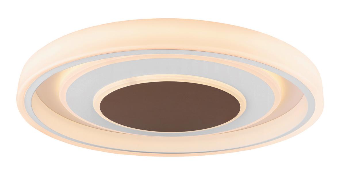 Stropna Led-svetilka Goffi, S Sijalko - bela/opal, Design, kovina/umetna masa (69/10cm) - Globo