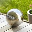 Dekokugel aus Edelstahl Ø ca.28cm ''Mia'' - Silberfarben, Metall (28cm) - Bessagi Garden Dekokugel aus Edelstahl Ø ca.28cm ''Mia'' - Silberfarben, Metall (28cm) - Bessagi Garden