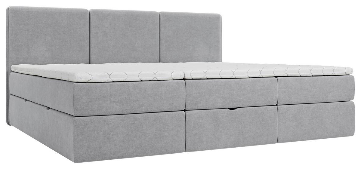 Familienbett Domino Combo Dunkelgrau ca.240x200cm - Dunkelgrau/Schwarz, MODERN, Holz/Holzwerkstoff (240/200cm) - MID.YOU