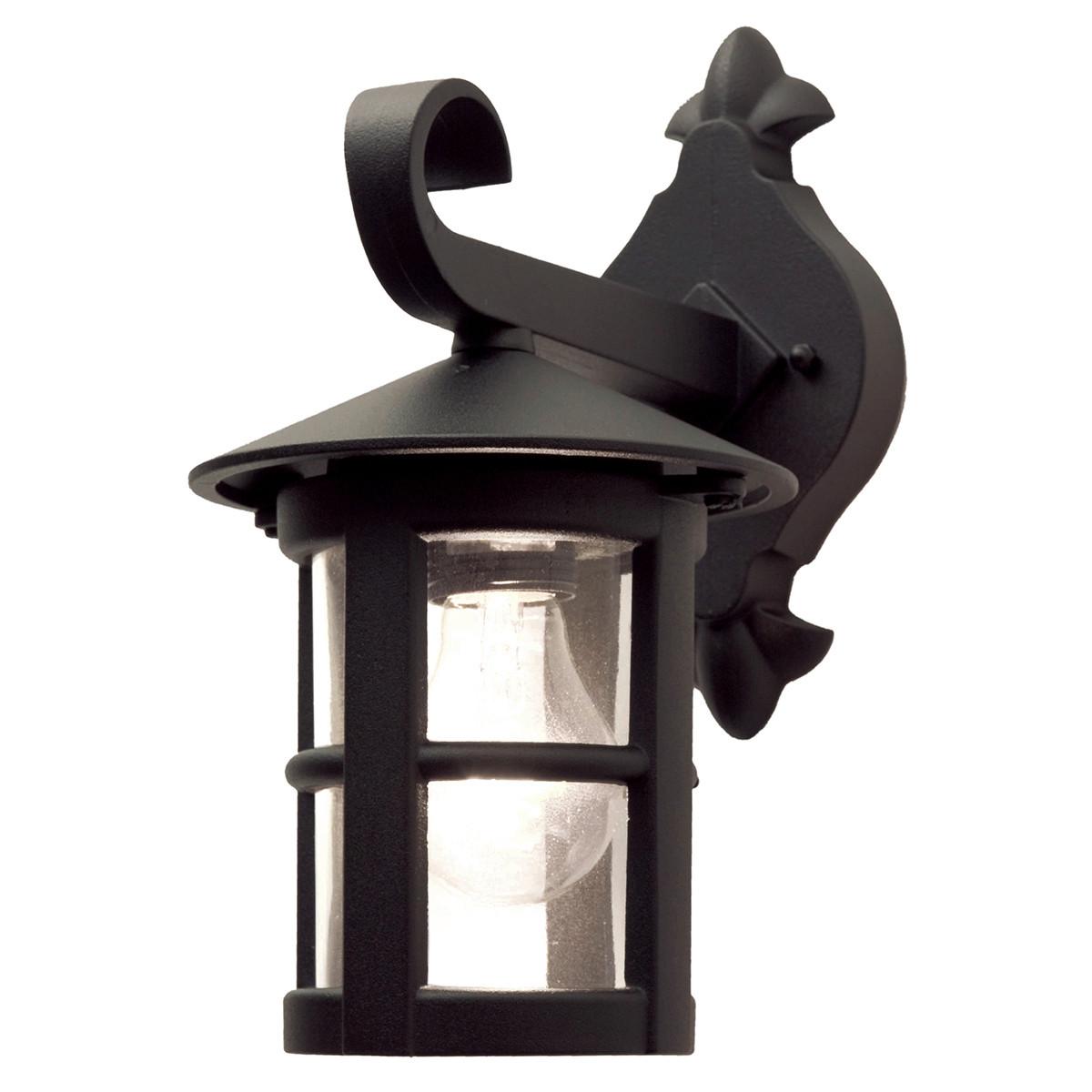 Kültéri Falilámpa Bl21-Black-E27 - fekete, Natur, üveg/fém (22.1/15/29.4cm) - Elstead Lighting