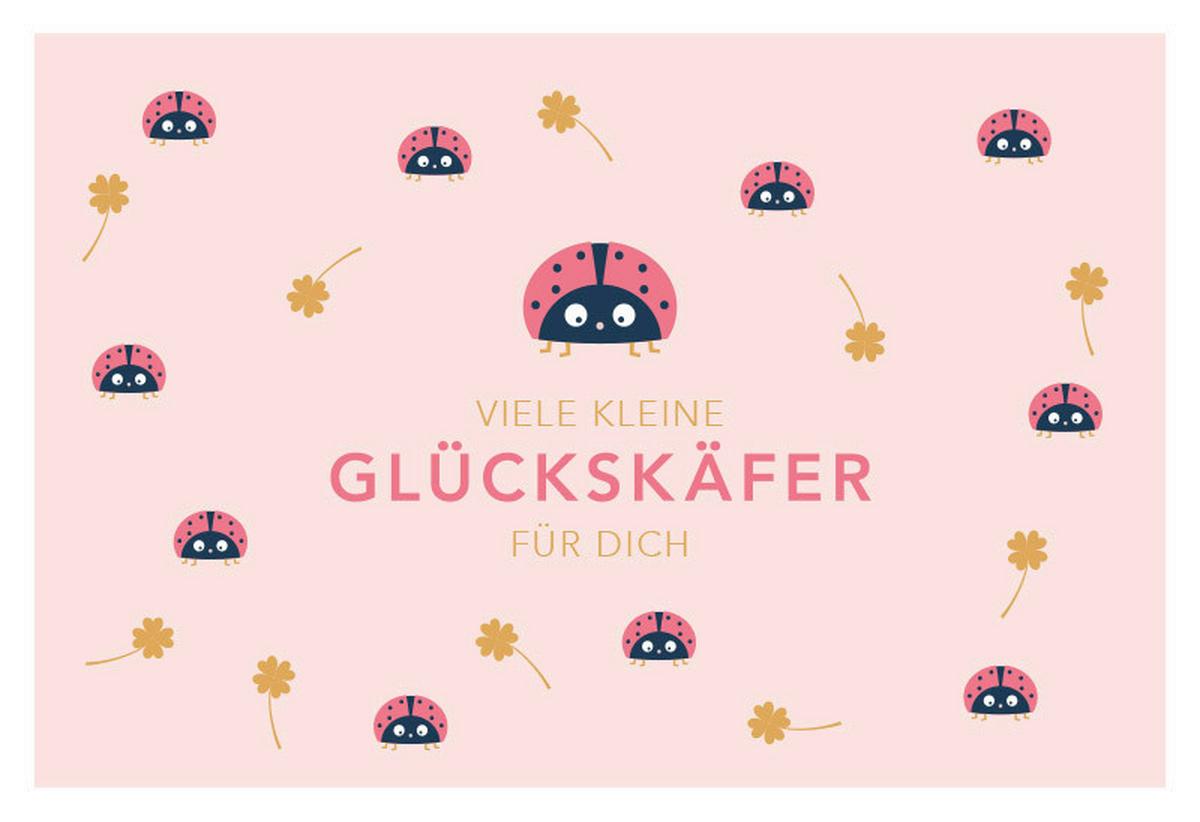 Glückwunschkarte Kupfergold aus Papier - Multicolor, Basics, Papier (24/17,5cm)