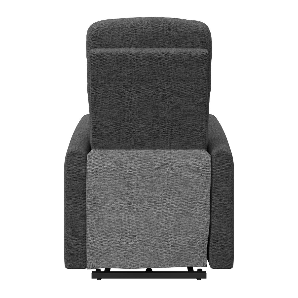 Tv Fotelj Athen, Temno Siva, Pomoč Pri Vstajanju - temno siva, Moderno, kovina/tekstil (67.5/107/88.5cm)