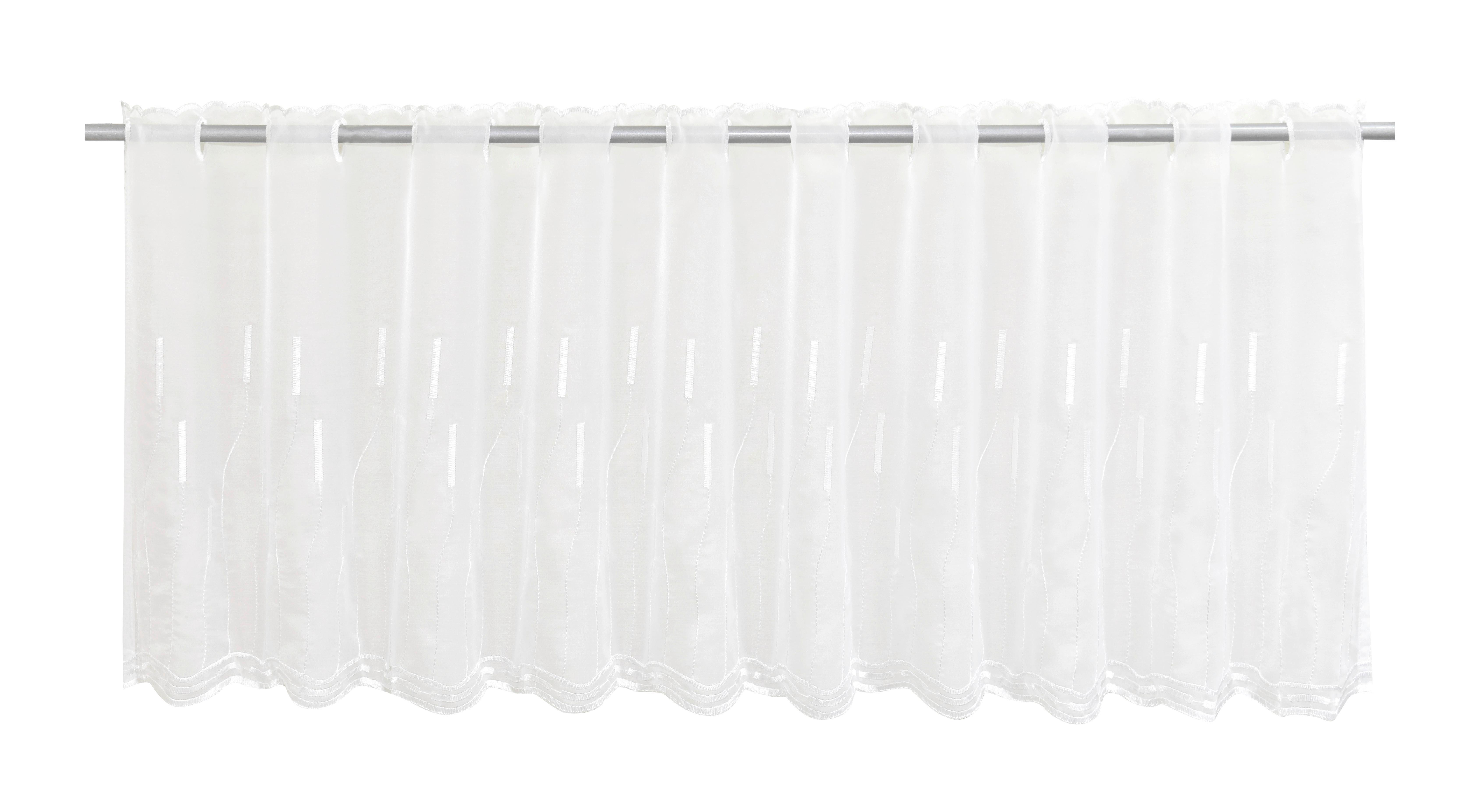 Vitrázsfüggöny Classic 140/45 - fehér, textil (140/45cm)