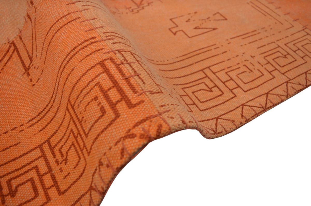 Flachwebeteppich Lyrical 210 Multi/oran 120x170 - Multicolor/Orange, Basics, Textil (120/170cm) - Kayoom