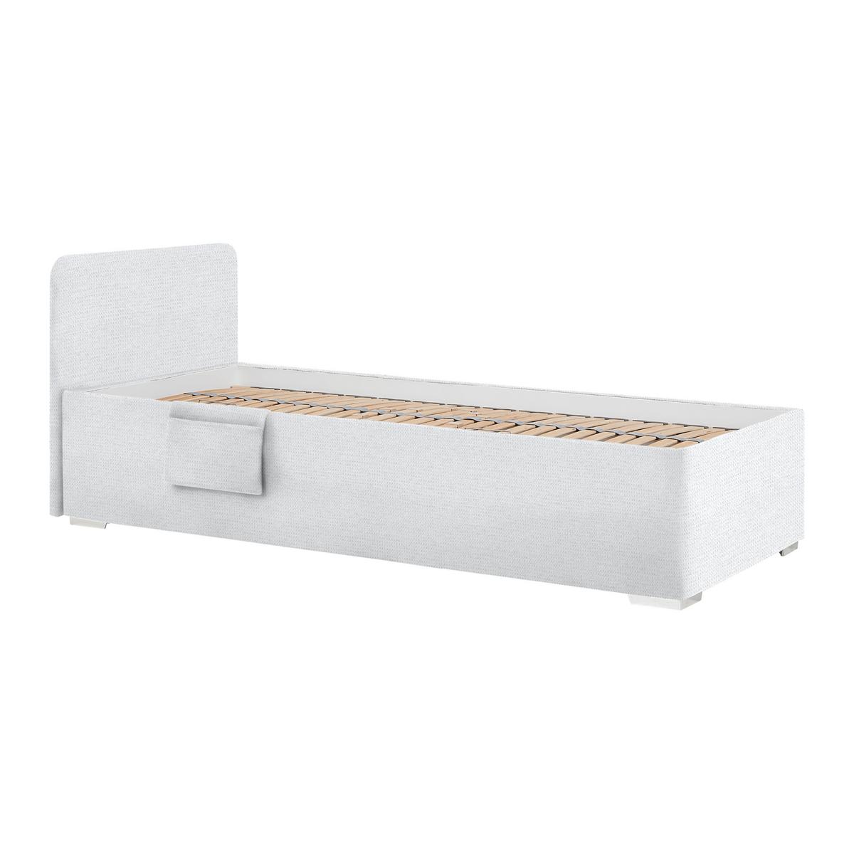 PAT REMI - alb/culoare natur, Konventionell, lemn/textil (90/200cm) - Mömax