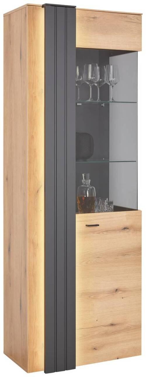 Vitrina Verdana - Moderno, staklo/drvni materijal (71,8/203/44,8cm) - Modern Living