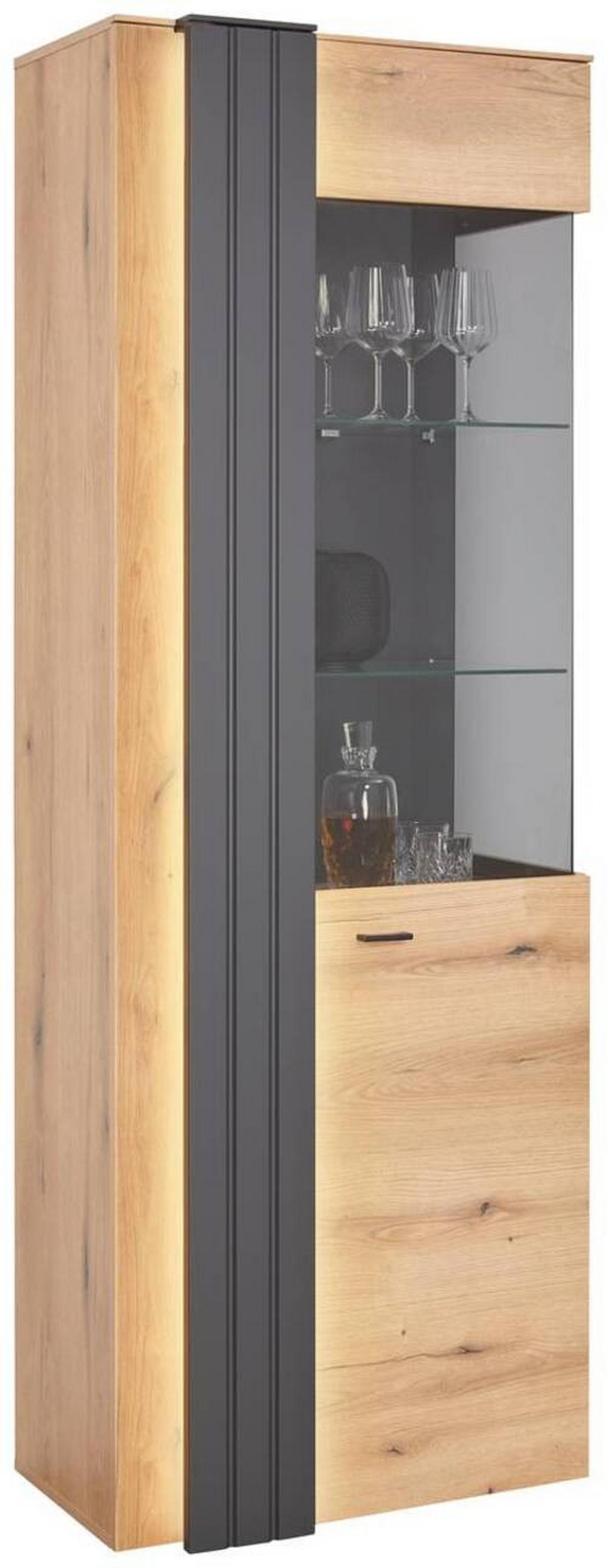 Vitrina Verdana - Moderno, staklo/drvni materijal (71,8/203/44,8cm) - Modern Living