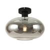 TAKLAMPA TIPO - svart, Modern, metall/glas (30/23,5cm) - Mömax