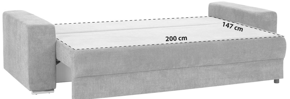 Canapea extensibila GARCIA - bej, Modern, textil (250/84/105cm) - Ondega