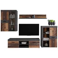 Dnevni Regal Grigor, Rjava, Temno Siva - temno siva/črna, Moderno, kovina/umetna masa (290/192,3/41cm) - Mömax