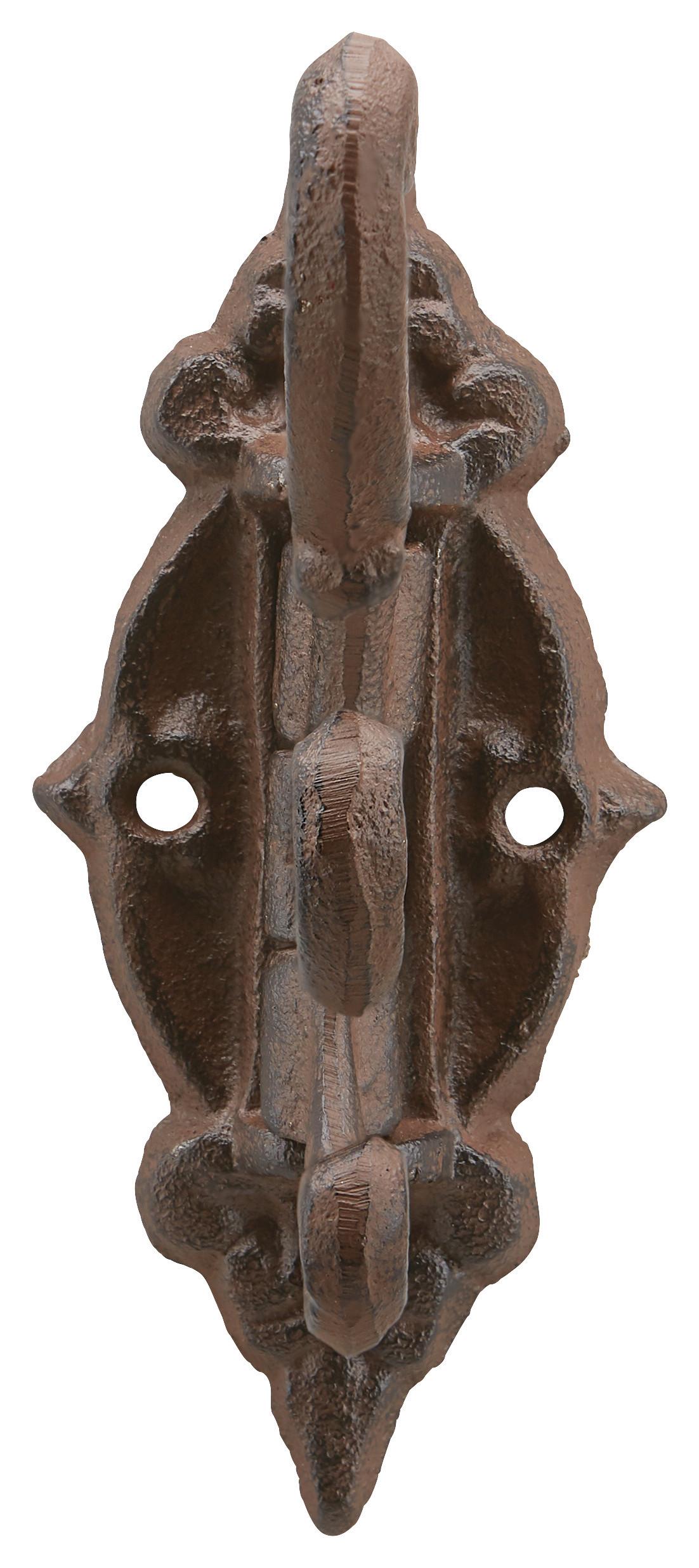 Hakenleiste Sissy braun - Braun, ROMANTIK / LANDHAUS, Metall (15/13/2,5cm) - Mömax