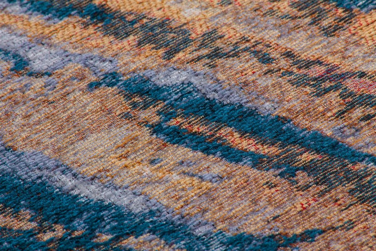 FLACHWEBETEPPICH BLAZE 325 BEIGE / BLAU - Blau/Beige, Konventionell, Textil (115/170cm) - Kayoom