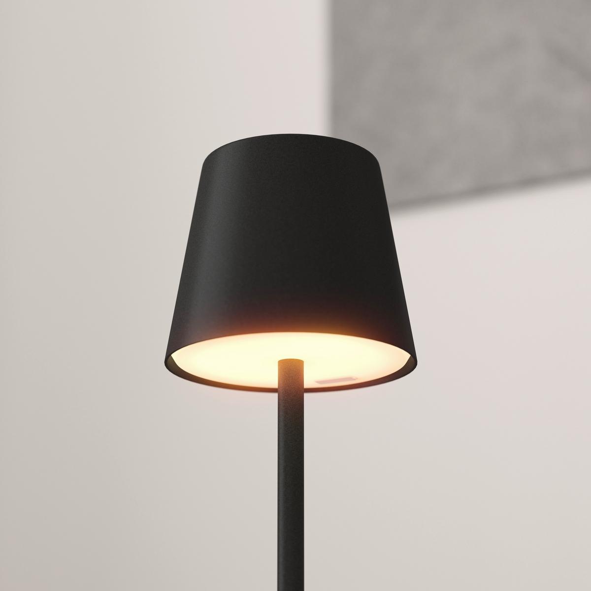 LAMPA STOŁOWA Z AKUMULATOREM JUBIDUBILÄUM - czarny, Basics, tworzywo sztuczne/metal (8,6/20,3cm) - Novel