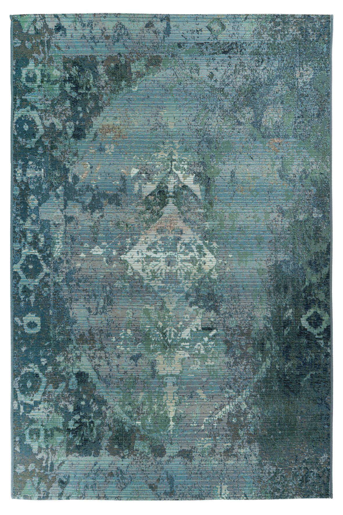 Outdoorteppich my Gobelina Weiß/Hellblau ca. 160x230cm - Weiß/Hellblau, Design, Textil (160/230cm) - Obsession