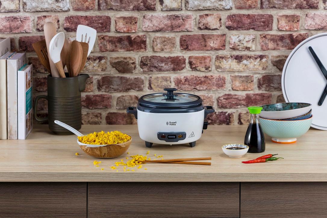 Rizsfőző Russell Hobbs 27030-56/rh M - fehér, Basics, műanyag/Üveg - Russell Hobbs