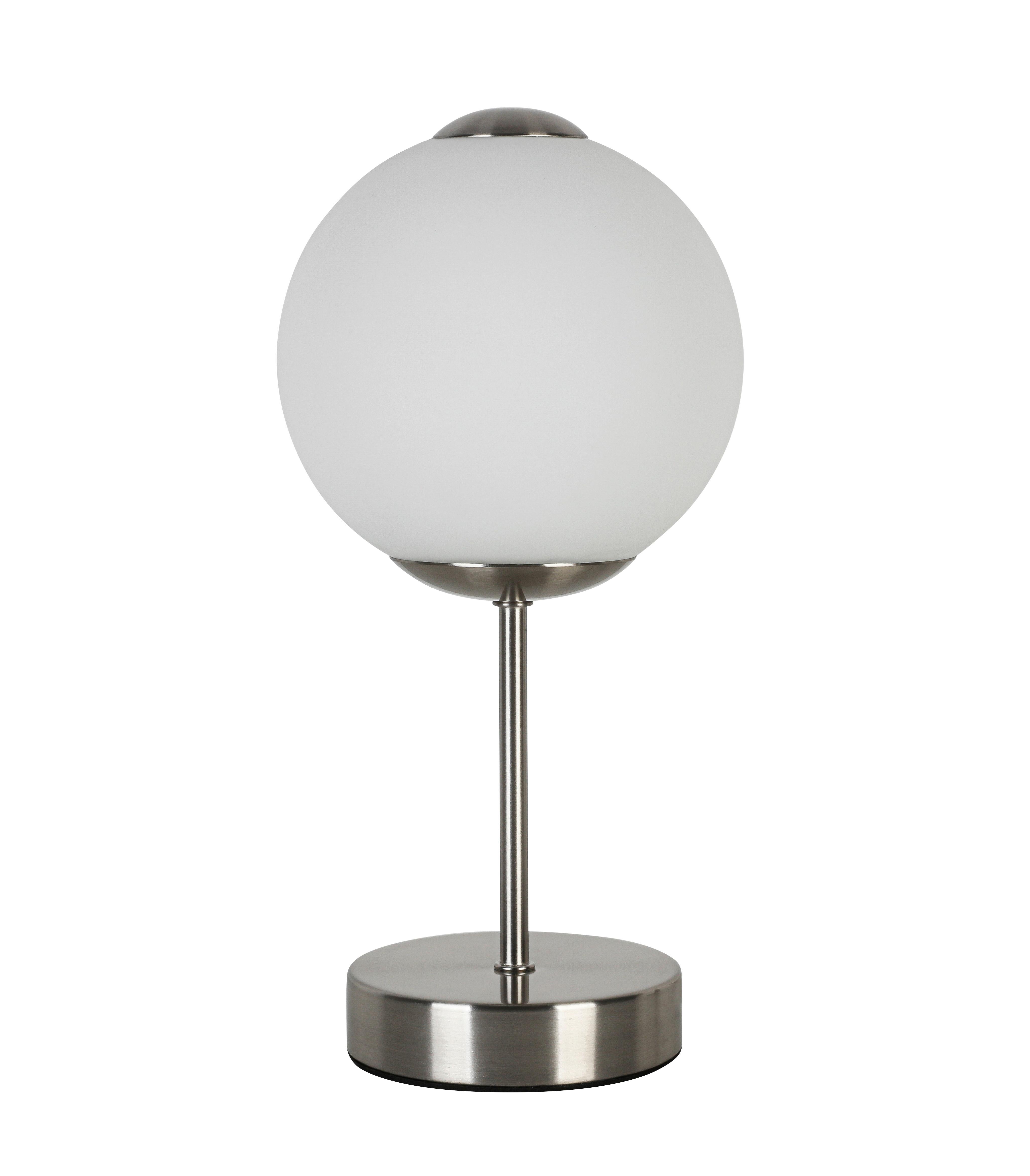 Namizna Led-svetilka Zuri, Ca. 15/30 Cm - barve niklja/črna, Romantika, kovina/umetna masa (15/30cm) - Mömax